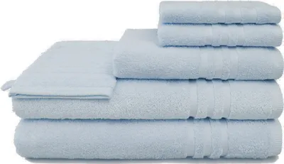 Produktbild von grace grand spa Handtuch Aktion mit Streifen-Bordüre Hellblau One Size