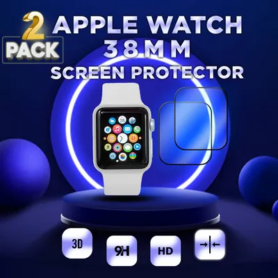 Obrázek produktu pro 2 kusy Apple Watch 38 mm - Tvrzené sklo - Super kvalitní 3D