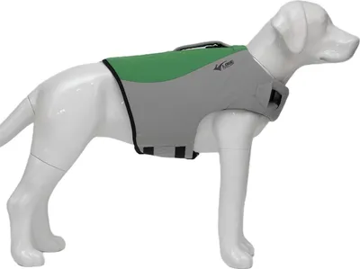 Immagine prodotto di Giubbotto salvagente per cane con maniglia di salvataggio verde M Lovelonglong