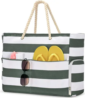 Produktbild von Oscaurt Strandtasche Damen Groß Wasserdicht mit Schuhfach und 8 Fächern