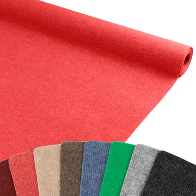 Produktbild von Primaflor Eventteppich Rips MALTA - Hellrot - 2,00m x 4,00m  - Meterware - Viele Farben - Schwer Entflammbarer Messeteppich, Rutschfester Hochzeichtsläufer, Läufer für Hochzeiten