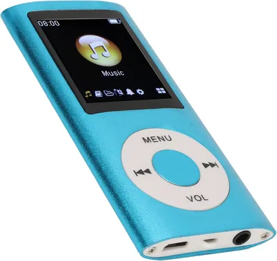 Produktbild von MP3 MP4 Spieler, 1.8 Zoll LCD Bildschirm, Unterstützt Bis Zu 64GB TF Karte, Tragbare HiFi Klangqualität, Blau