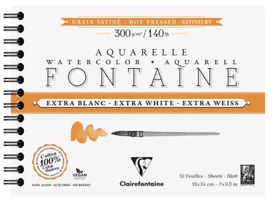 Image de Clairefontaine 976030C, Cahier avec papier pour dessin, 300 g/m², 12 feuilles