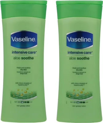 Image de Vaseline Intensive Care Bodylotion Lotion corporelle Aloe Soothe 2 x 400 ml Set