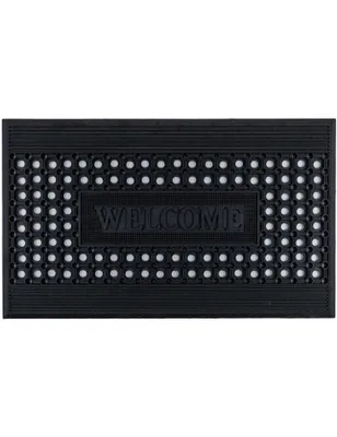 Produktbild von e-floor Schuhmatte 45x70 cm, Rutschfest, wasserdicht, schützt Böden vor Schmutz & Wasser, vielseitig einsetzbar - welcome