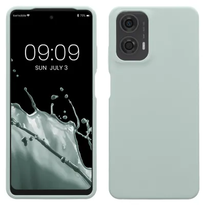 Immagine prodotto di Custodia per cellulare kwmobile per Motorola Moto G24 / E14 / G04 / G04s - Custodia in silicone - Ricarica wireless - Custodia protettiva in Cool Mint