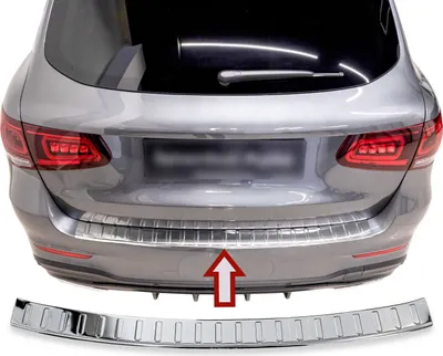 Zdjęcie produktu dla Osłona zderzaka z polerowanej stali nierdzewnej dla MERCEDES GLC CLASS X253 | 2015-03.2019