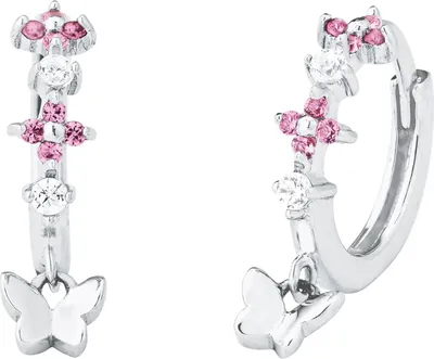 Produktbild von Prinzessin Lillifee 2027893 Kreolen mit Anhänger und Steinchen