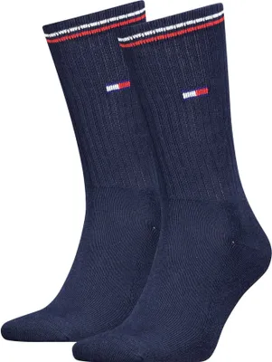 Produktbild von TOMMY HILFIGER Uni Sportsocken, 2er Pack - UNI Iconic Sock, Tennissocken Blau 39-42