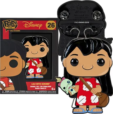 Produktbild von Funko Pop! Lilo & Stitch Stitch Lilo Mit Scrump Figur Mit Anstecknadel One Size
