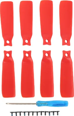 Obrázok produktu pre 8ks Náhradné čepele vrtule pre drony 4022f Farebné čepele Náhradné diely Príslušenstvo pre Flip Red