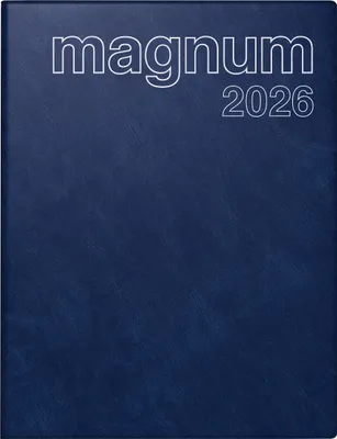 Obrázok produktu pre rido® idé® 70-27 042 386 Knižný kalendár magnum 2026 - 1 týždeň / 2 strany, 18,3 x 24 cm, tmavomodrý