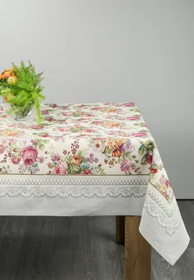 Produktbild von Dekorative Gobelin Tischdecke 1175 silber 140x180 cm   -5%