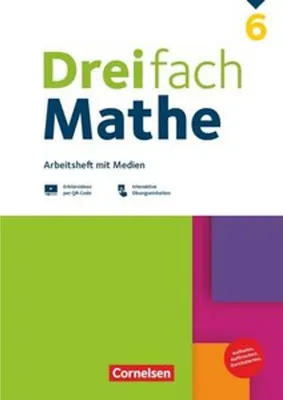 Produktbild von Dreifach Mathe 6. Schuljahr - Zu allen Ausgaben - Arbeitsheft mit Medien und Lösungen