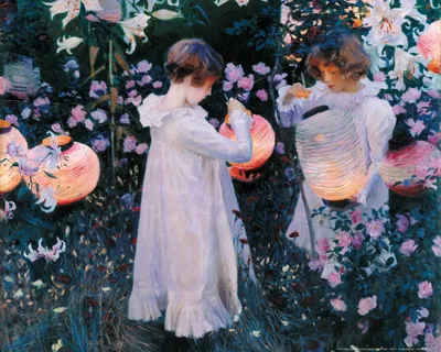 Produktbild von John Singer Sargent Kunstdruck Bild - Nelke, Lilie, Lilie, Rose, 1885-86 (40 x 50 cm)