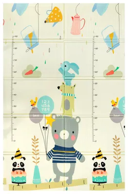 Immagine prodotto di Tappetino doppio, spesso, con motivo panda, 180 x 120 cm, 9078