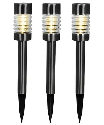 Obrázek produktu pro PROGARDEN Sada solárních zahradních lamp 3 ks černá KO-DT3000240