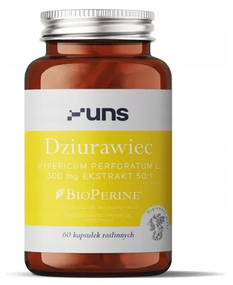 Produktbild von UNS Johanniskraut + Bioperine 60 Veggie-Kapseln
