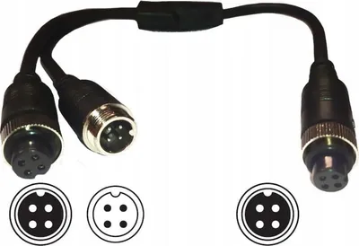 Immagine prodotto di splitter per telecamera a 4 pin per due monitor