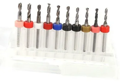 Obrázok produktu pre Sada mikrovŕt: Vhodné pre tvrdé materiály, presné vŕtanie 2,1–3 mm, vhodné pre modelárstvo, 10 kusov