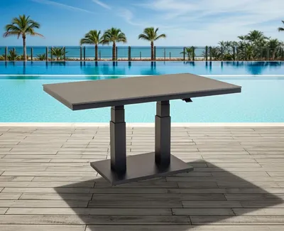 Produktbild von Lesli Living Hub-Loungetisch Geneva  anthrazit/grau 140x85cm