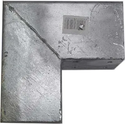Produktbild von Holzverbinder Balken 90x90 mm Pfostenecke Pfostenverbinder Verbinder aus Stahl verzinkt : Für 2x Balken | L-Form Ausführung Verbinder: Für 2x Balken | L-Form