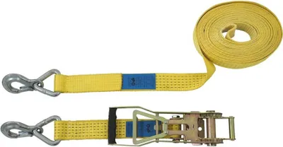 Produktbild von Ratschenspanngurt, Zurrgurt, 10 m x 50 mm, 2500/5000 daN, Karabinerhaken, ERGO-Ratsche