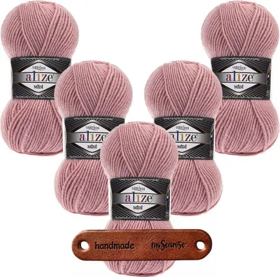 Produktbild von 5 x ALIZE Superlana Midi 161 Powder mit Label