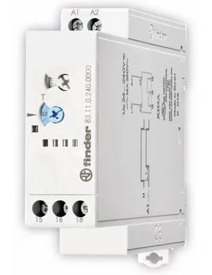 Produktbild von Finder Industrie-Zeitrelais 83.11.0.240.0000 24 - 240 V DC/AC 16 A Max. 400 V/AC
