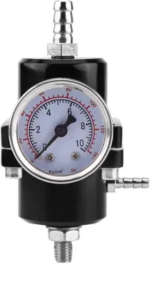 Image de Régulateur de pression de carburant en aluminium avec manomètre 0-140 PSI