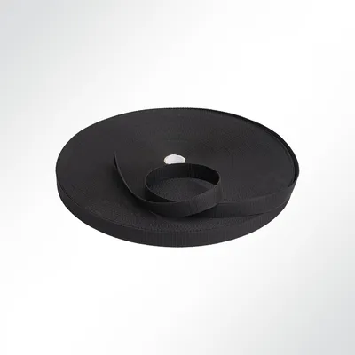 Produktbild von Lysel® Gurtband Polypropylen (PP) B: 50mm S: 1,2mm 550kg schwarz VE 6 Meter