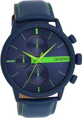 Produktbild von Oozoo Leder Herren Uhr Analog Quarzuhr Armband blau Timepieces D2UOC11228