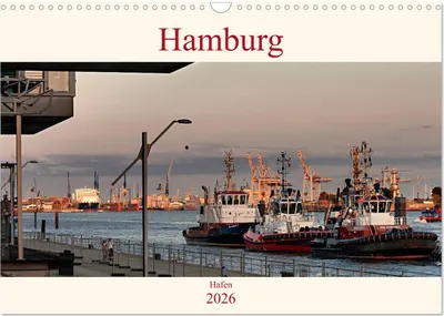 Produktbild von Hamburg Hafen (Wandkalender 2026 DIN A3 quer), CALVENDO Monatskalender