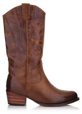Produktbild von Omnio süße Cowboystiefel, beige, ohne Absatz