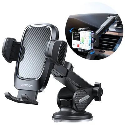 Produktbild von Joyroom Autotelefonhalter Für Cockpit Armaturenbrett Schwarz (Jr-Zs350)