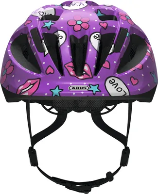 Image de ABUS Casque pour enfants Smooty 2.0 - Casque de vélo robuste pour les petits enfants dans le siège passager - pour filles et garçons - Violet avec motif, taille S (45-50 cm)