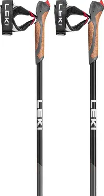 A pair of Leki Nordic Walking poles against a white background.