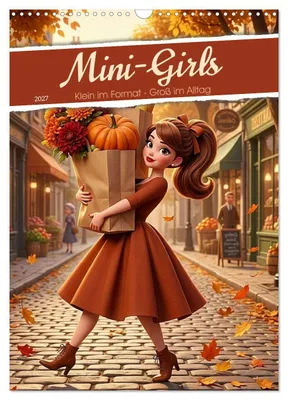 Produktbild von Mini-Girls (Wandkalender 2027 DIN A3 hoch), CALVENDO Monatskalender