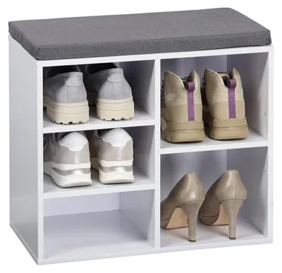 Produktbild von KESPER Schuhschrank mit Sitzkissen, weiß, klein