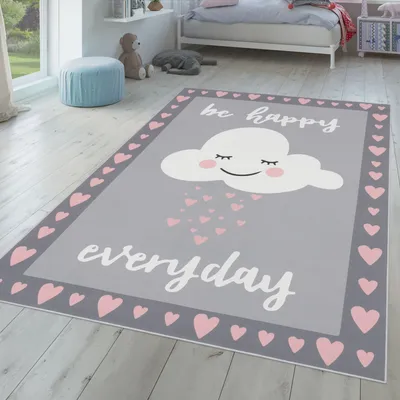 Produktbild von TT Home Kinderteppich Teppich Kinderzimmer Junge Mädchen Spielteppich Baby Modern Größe 80x150 cm