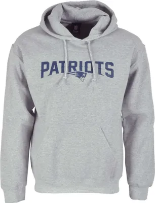 Produktbild von NFL Football Hoodie Kapuzenpullover New England Patriots Sweatshirt grau Gr. M