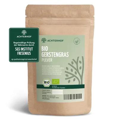 Produktbild von Achterhof Gerstengras Pulver (1000g)