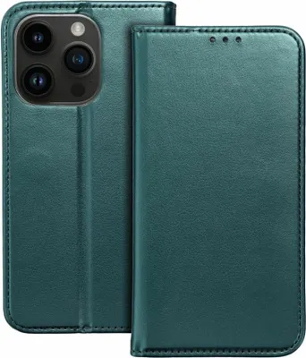 Zdjęcie produktu dla Etui Smart Magneto Book Cover Magnetic Stand kompatybilne z Motorola Moto G42 Dark Green