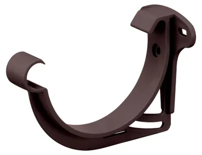 Produktbild von INEFA Stirnbretthalter Dachrinnenhalter halbrund NW125 / 125mm, Dunkelbraun Rinnenhalter aus PVC,  Germany