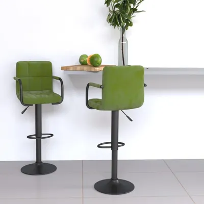 Obrázek produktu pro Maison Exclusive – barové stoličky, 2 ks, světle zelený samet