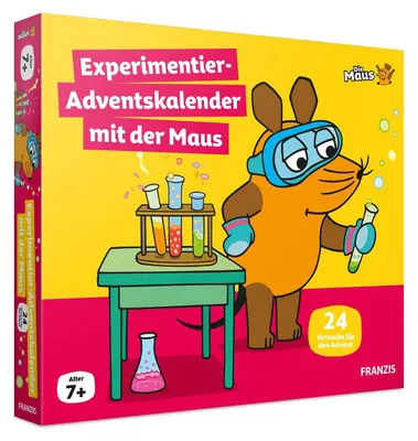 Produktbild von Experimentierkasten Adventskalender Maus - Experimente mit der Maus - Mit Anleitung - Für Kinder