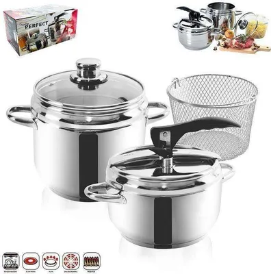Produktbild von ORION Schnellkochtopf 2x Kochtopf SET PROFI DUO 3,5+5l