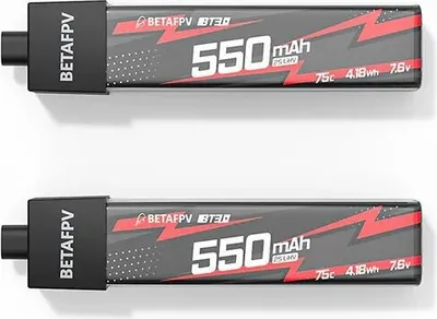 Produktbild von BetaFPV Lipo BT3.0 550mAh 2S 75C 2 Stück