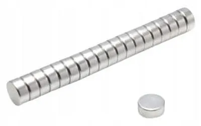 Zdjęcie produktu dla Magnes Neodymowy Walcowy 7x3 mm N38 50 szt.