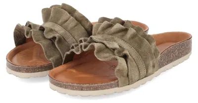 Productafbeelding van Palado dames slippers, groen, suède, maat: 39